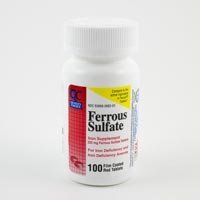 חבילה מיוחדת של 5 x Quality Choice Ferrous SULFATE 325MG 100EA
