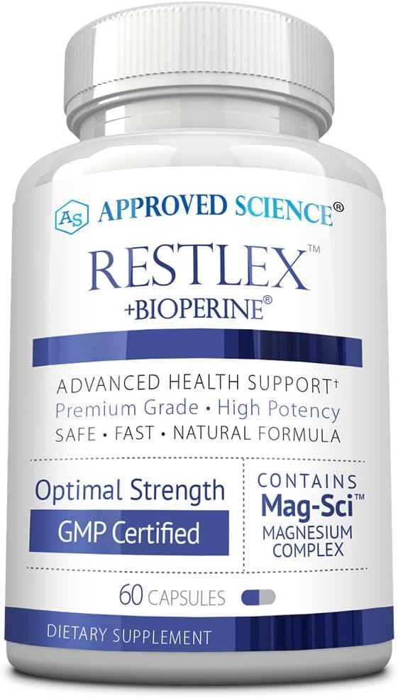 Approved Science Restlex - 420 מ"ג Magnesium Glycinate Band, L-theanine 200 מ"ג - 60 קפסולות