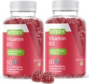 VITEEY ויטמין B12 חניכיים - תמיכה קוגניטיבית וחניכיים אנרגיה - טבעוני, Gelatin חינם, Gluten Free - 60 Count Count