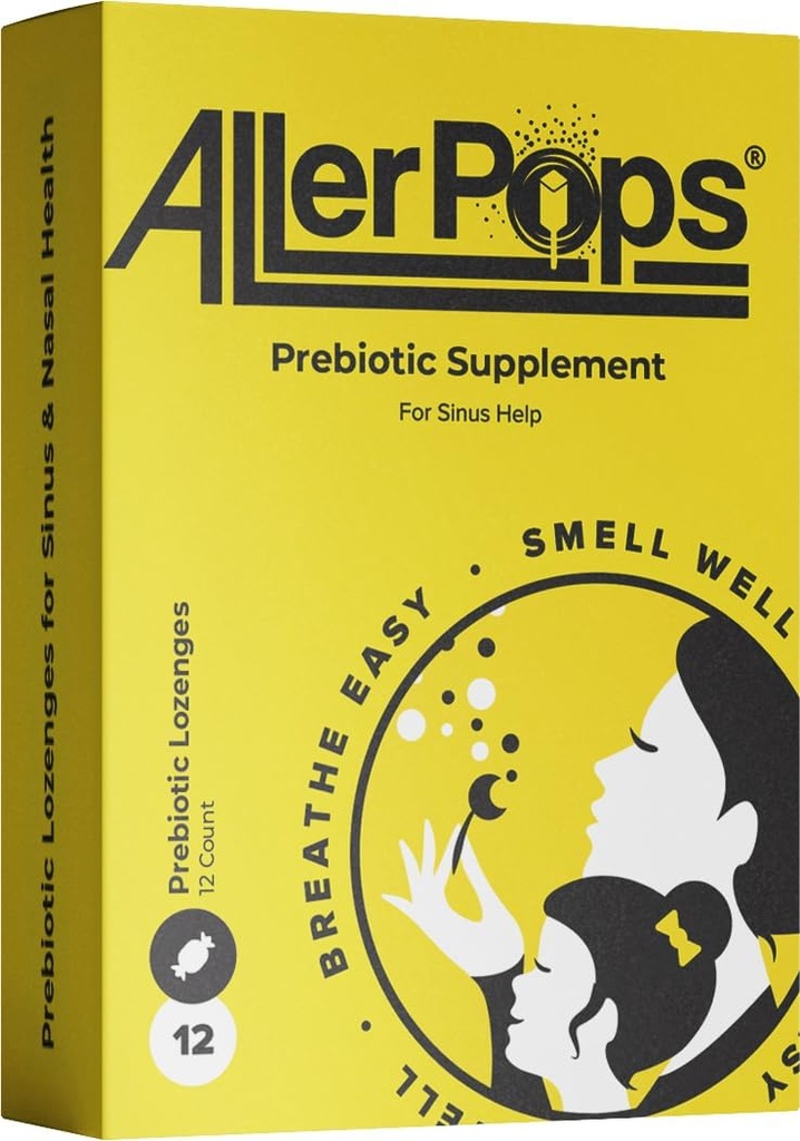 תוספת פרוביוטית - Long Lasting Nasal /Sinus Health, Immune Balancing - תזונה מלאה עבור Airway Probiotics, 12 Gummy Lozengesges