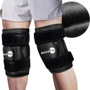 2 חבילת קרח להקלת כאב ברכיים, Reusable Gel Ice Wrap for Injuries, Swelling, Knee Switch Surgery, Cold Compress Therapy for Arthritis, Meniscus Tear ו- ACL, Black Black Black Black