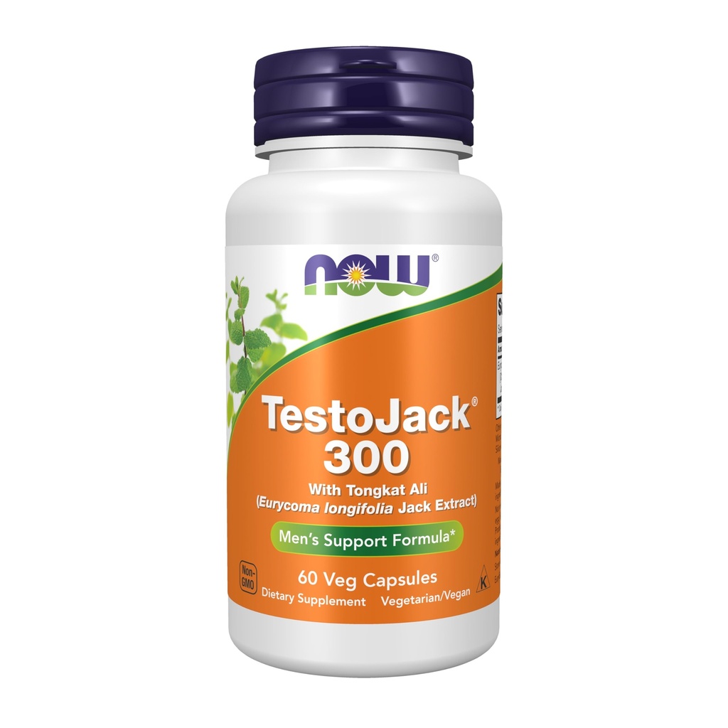 Now Foods Supplements, TestoJack 300TM עם 300 מ"ג של טונקה עלי (Eurycoma longifolia Jack Extract), 60 ואג קפסולות