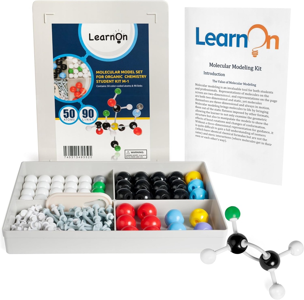 Catlecular Model Kit Set for Ochem Students with User Guide - 140 Pieces
