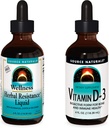 מקור: Naturals Liquid Supplements, Herbal Resistance ו 2000 iu ויטמין D-3-4 oz