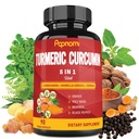 Turmeric Curcumin לחלץ קפסולות - 90 Counts 3 חודש אספקה - בלגן אשווגנדה, Moringa, ג'ינג'ר & More - Immunity, Joint, Digestive & Wellness Support