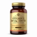 Solgar ויטמין E 268 מ"ג (400 IU) - 100 Softgels - באופן טבעי מקורו ויטמין E כמו d-Alpha Tocopherol - Gluten Free, Milk - 100 משרתים