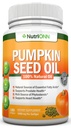 שמן דל שומן - 1000MG - 180 Softgels - Cold-Pressed Natural Pumpkin Seed שמן - מקור טבעי של חומצות שומן חיוניות - גדול לצמיחה שיער, בריאות הערמונית GI Tract