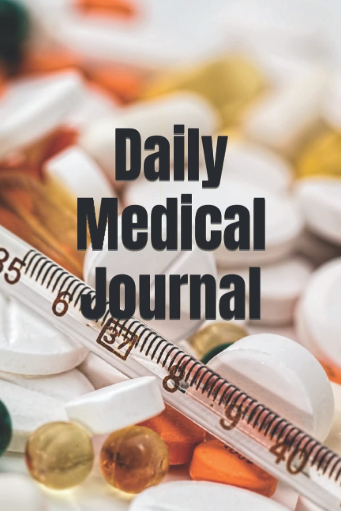 Daily Medical Journal to list תרופות, ויטמינים, תוספי מזון ועוקב אחר קריאת לחץ דם ספר יומן למטפלים ולמטופלים