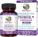 MaryRuth Organics Prenatal ויטמינים & Probiotics | 59 מיליארד CFU | ויטמין D3 & B12 | Iron | Folate | Selenium | Choline | Non-GMO | 60 קפסולות