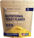 Dr. Berg Premium Nutritional Yeast Flakes - תזונה לא מזוהה עם ויטמין B באופן טבעי