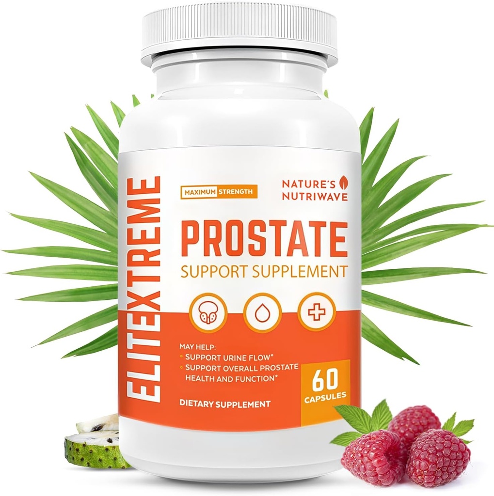 EliteXtreme Health תוסף - פורמולה טבעית עם Saw Palmetto, Plant Sterols, Zinc ווויטמינים