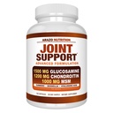 Arazo Nutrition Glucosamine Chondroitin Turmeric גב 'm Boswellia - תוספת תמיכה משותפת עבור הקלה 120 קפסולות עבור עצמות, בחזרה, ברכיים, ידיים (120 קפסולות)