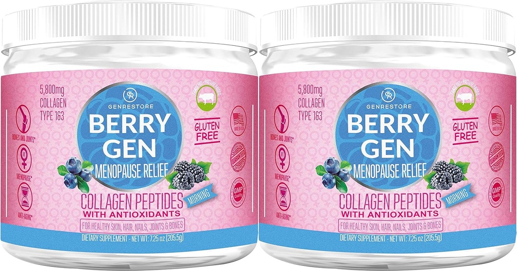 אבקת קולאז'ן עם Antioxidants - 60 משרתים (2 Pack) - פורמולה עם סוג 1 ו 3 Collagen - תמיכה באנרגיה, וסיוע מדיסקפורט - מיוצר בארה"ב