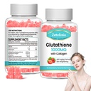 2 Pack Glutathione Collagen Gummies, Collagen Gummies עם ויטמין C, Glutathione תוספת לנשים, שיער עור נושר שרירים ופרק, Anti-Aging, טבעוני, סוכר חינם, Strawberry פלמור, 120 הרוזן ספירה