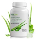 AloeCure אורגני Aloe Vera קפסולות, 160,000 מ"ג פנימי Aloe Leaf Equivalent לשרת, תמיכה Gut, Digestive ו Immune Health, מסייע לשמור על איזון חומציות Stomach, Aloin חינם, 60 קפסולות