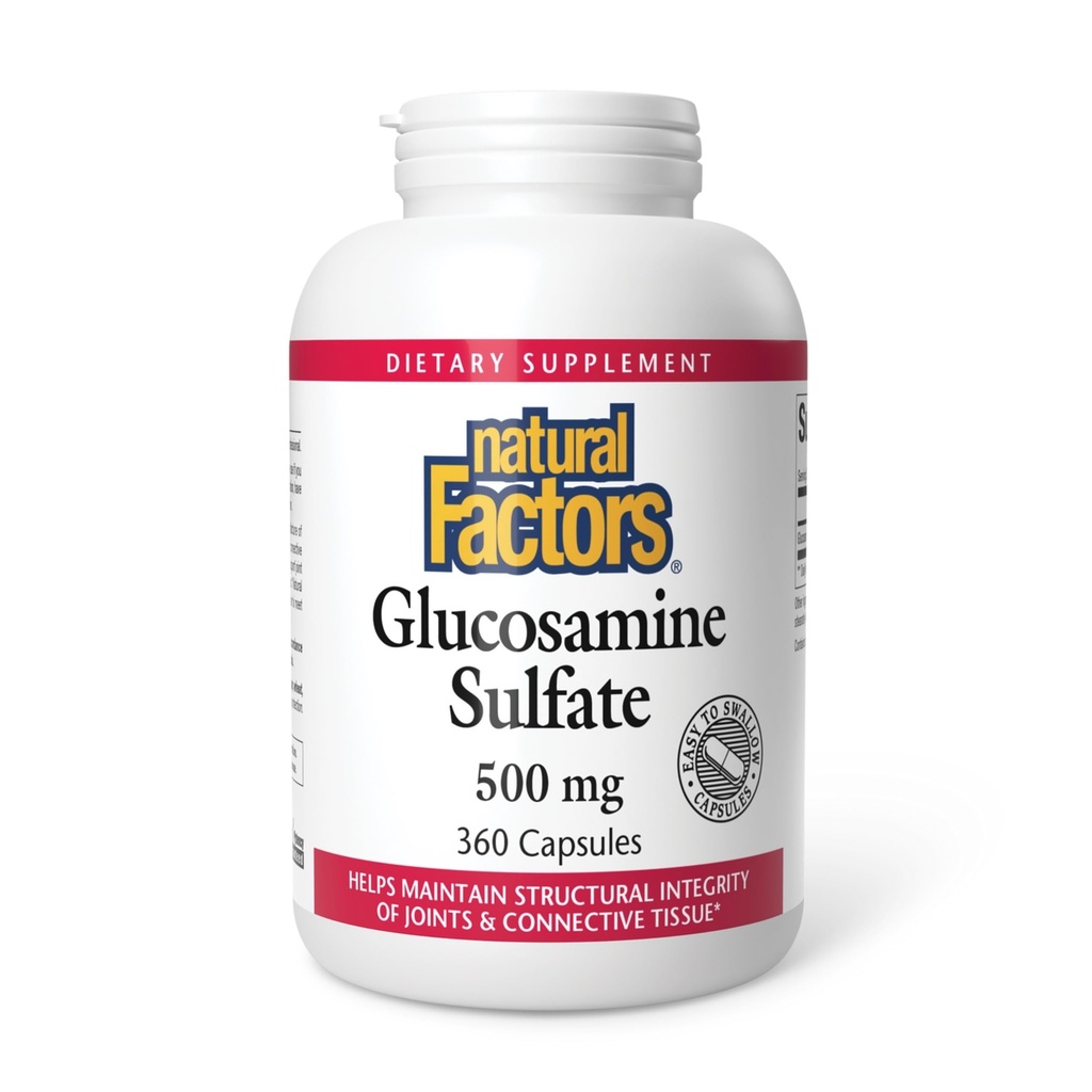 גורמים טבעיים, Glucosamine Sulfate, תמיכה משותפת בריאה, ניידות, קרטלגיל ו- Connective Tissue, 360 קפסולות