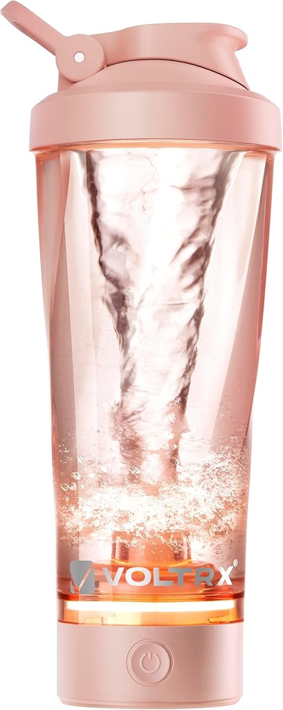 VOLTRX Premium Electric Protein Shaker Bottle, Made with Tritan - BPA חינם - 24 oz Vortex Portable Mixer Cup / USB Rechargeable Shaker Cups for חלבונים Shakes