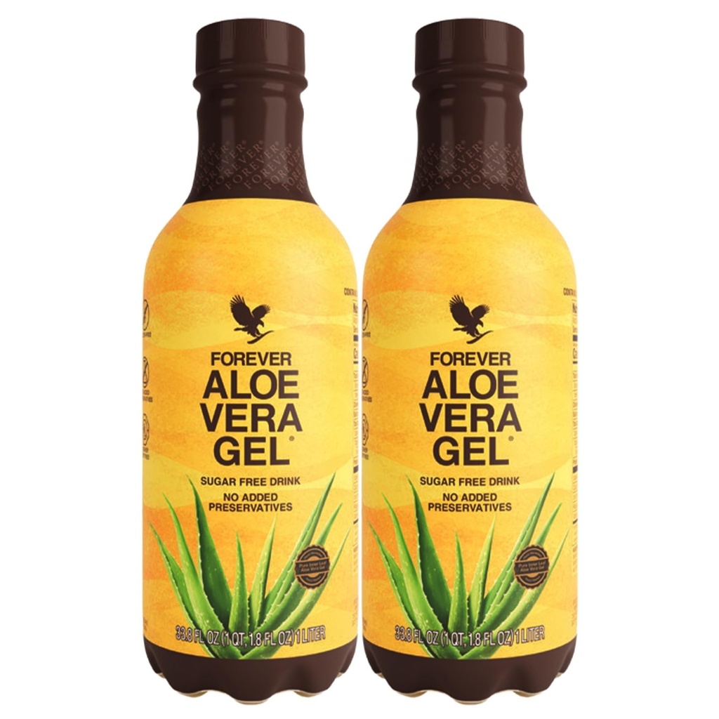 Forever Living - Forever Aloe Vera Gel - 99.7% Pure Inner Leaf Aloe Vera Juice - Preservative-Free - 33.8 oz