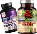 מספר אחת של תזונה N1N Premium Blood Pressure Support[13] עם הותורן וה Hibiscus ו- Magnesium Complex [500mg High Absorption], 2 Pack Bundlelelelelelelelele