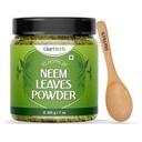 טהור Neem Leaves אבקת פתרון טבעי עבור עור בהיר ללא תשלום שיער משיי, אידיאלי עבור Face Packs, שיער טיפול, ותמיכה החזירה עם Wooden Spoon - 200g | 7.04 Oz Oz
