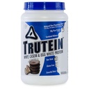 אבקת חלבון גבוהה של הגוף Trutein גבוהה אבקת חלבון: 45% Whey, 45% מקרהין, 10% ביצה לבן, Gluten-Free, Low Sodium, Grass פד Whey חלבון אבקת, תוספת של התעמלות & ארוחת בוקר שקד, חמאה בוטנים שוקולד, 2lb