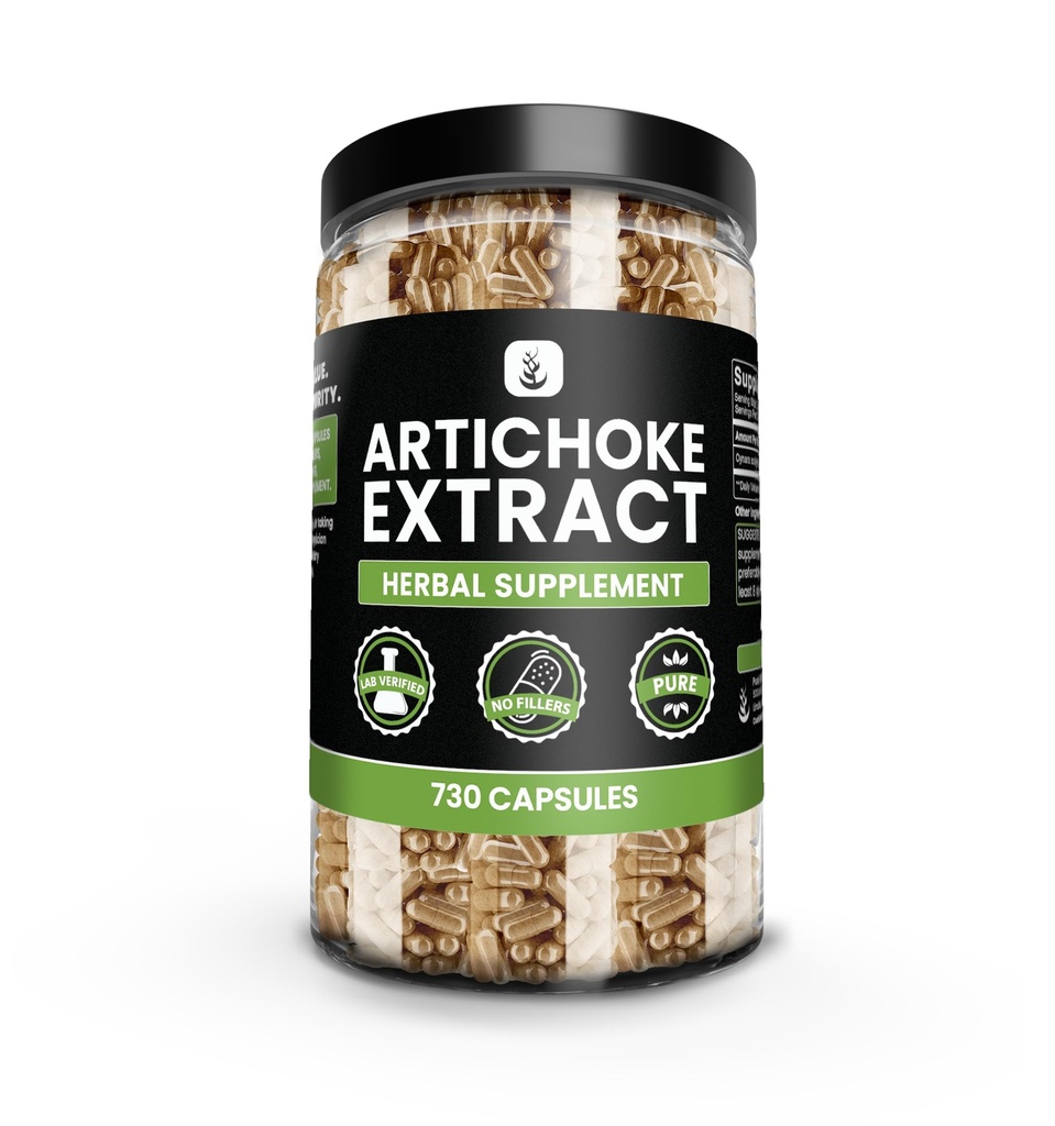 תמצית Artichoke של OrIGINAL INGREDIENTS (730 קפסולות) No Magnesium Or Rice Fillers, Always Pure, Lab מאומתת