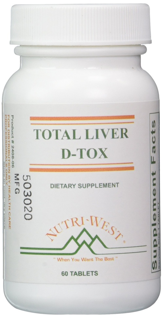 מזון - West Total Liver D-Tox - 60 טבליות, White
