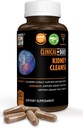 Clinical Daily Herbal Kidney Cleanse Detox תוסף, ויטמינים אורגניים עם Cranberry, Astragalus, Uva Ursi Pills for Bladder Health for Women & Men- 60 קפסולות טבעוניות