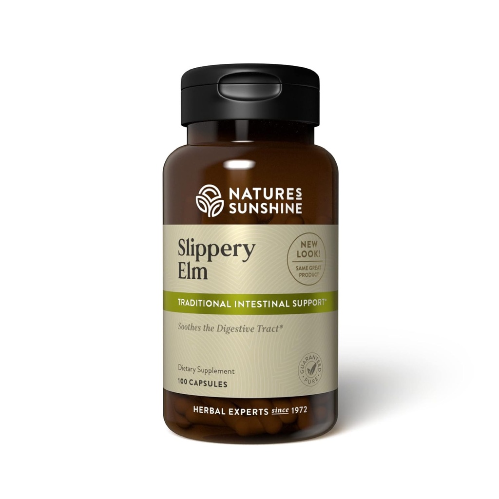 The Nature's Sunshine Slippery Elm 100 קפסולות