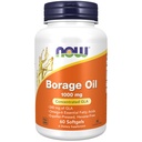 Now Foods Supplements, Borage Oil 1000 מ"ג עם 240 מ"ג של GLA (Gamma Linolenic Acid), 60 Softgels