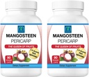Freeze Dried מנגוsteen פריקפ קפסולות 2PK, 1.5 גרמים לשרת, 90 קפסולות Veggie לבקבוק, Xanthone Rich Rich