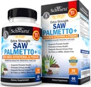 Saw Palmetto for Men with Pygeum Bark Extract and Beta-Sitosterol - תומך Prostate Health and Health Prostate function - מקדם בריאות שתן שתן נורמלי - non GMO Gluten חינם 60 Ct