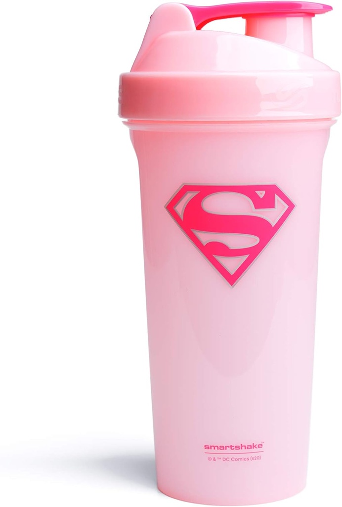 Smartshake Lite Justice League חלבון שאקר בקבוק 800 מ"ל - DC Comicsבק, Leakהוכחה BPA Free Gym Shaker ו אבקת חלבון (סופרגירה)