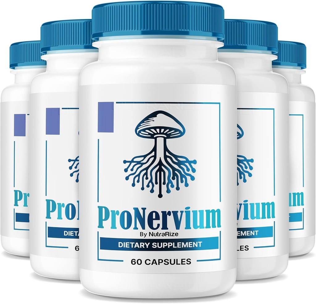 (5 Pack) ProNervium - ProNervium Advanced Nerve Health Supplement, ProNervium Nerveum תמיכה גלולות דיאטה, פורמולה All-Natural עבור דינמי Lifestyle, Pro Nervium Pastillas ביקורות (300 קפסולות)