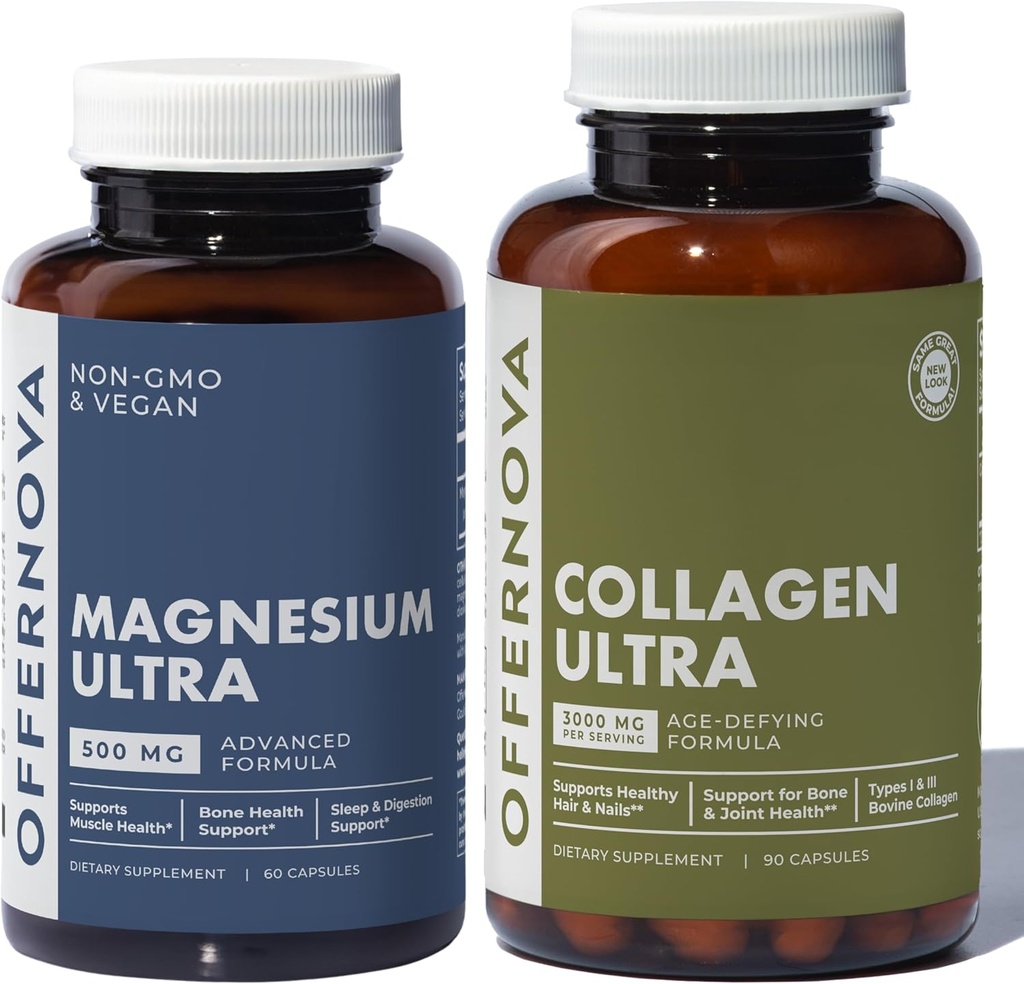 מציענובה Calm & תיקון Duo Collagen Ultra + מגנזיום Ultra Duo