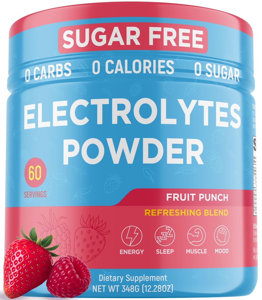 Keto Electrolytes Powder - Sugar Free Electrolytes - 60 Servings