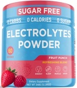 Keto Vitals Keto אלקטרוליט אבקה | Keto-Friendly Electrolytes עם Potassium, Magnesium, Sodium, Calcium | Electrolytes סוכר חינם | משקאות אנרגיה לערבב | Zero Calories, Zero Carbs
