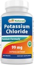 Best Naturals Potassium Chloride תוסף 99mg 400 טבליות - 3rd Party Lab נבדקה