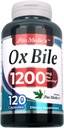Lab - Bile Salts, Ox Bile, 1200 מ"ג לשרת, 120 Caps- Digestive Enzymes תוספת, ox Bile תוסף.