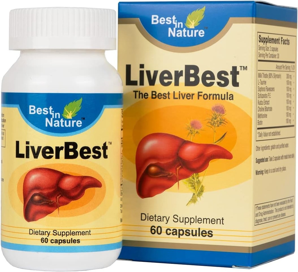 Liver Best - תוספת של חלב Thistle, L-Taurine ועוד