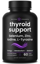 NutraChamps Thyroid Support & Adrenal Support Supplement 2-in-1 Formula with Iodine & Ashwagandha for Energy, Metabolism, Focus, Adrenal Fatigue & Stress Relief, Cortisol Balance for Women & Men