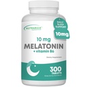 Melatonin 10 מ"ג טבליות - Quick Release Natural Nighttime Sleep Aid for Adults