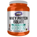 Now Foods Sports Nutrition, Whey Protein Isolate, 25 גרם עם BCAAs, אבקת שוקולד Creamy, 1.8-Poundate