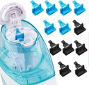 Silicone Saltwater Pods Refills אביזרים תאימות עם Navage Nasal Care Nasal Irrigation System - Save Salt Water pods for Easy Operation (6 שחור + 6 כחול), nomal