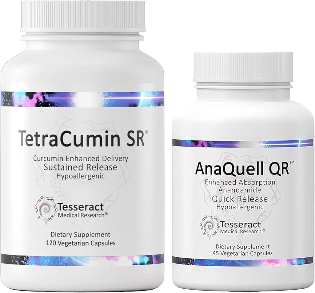 מחקר רפואי TetraCumin SR Joint Support Supplement & AnaQuell QR, Stress Relief & Mood תמיכה תוסף