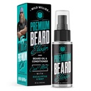 ווילים פרועים Premium Beard Oil & Conditioner טבעי, אורגני המרכיבים לקדם צמיחה מהירה הדובדבן, להסיר את Itch & Dandruff - טיפול רך עמוק לשחזר Moisture - 2 Oz, Cool Mint Scent