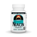 מקור Naturals Niacin, ויטמין B-3, Non-GMO, 100 מ"ג - 250 טבליות
