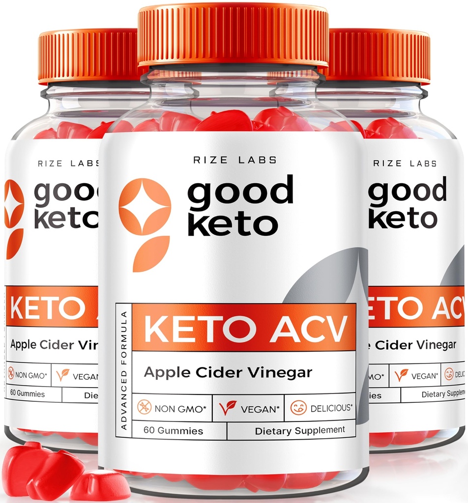 מעבדות rize - Good Keto ACV Gummies for Advanced Weight Loss, All Natural, Premium פורמולה, Apple Cider Vinegar תוסף (180 חניכיים)
