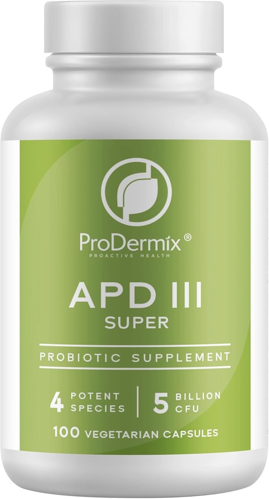 תוספי APD III Probiotic, תומך ב- Occasional Constipation, Diarrhea, Gas & Bloating, 5 מיליארד CFUs תחזוקה 100 קפסולות צמחוניות